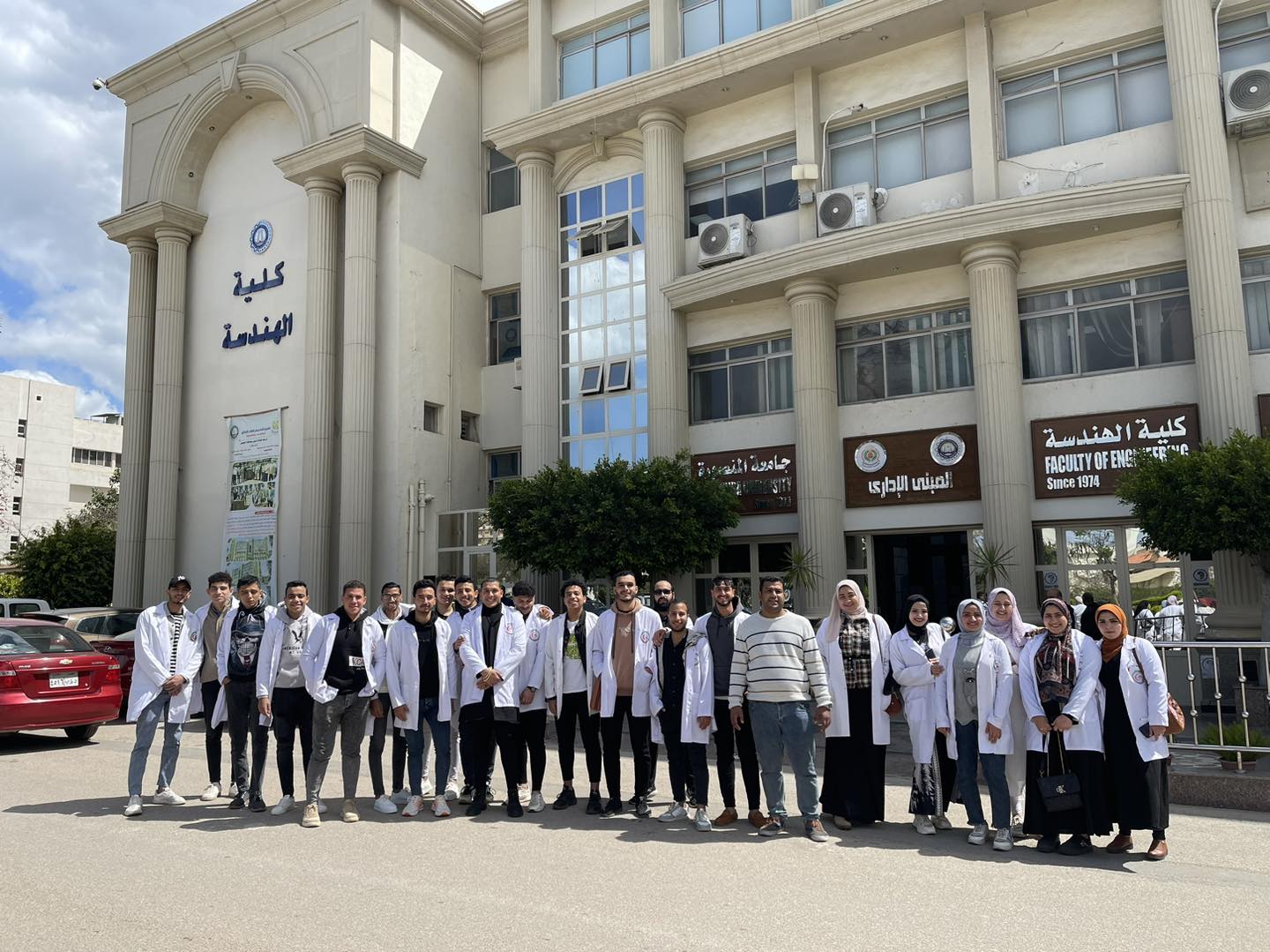 التدريب العملي لطلاب المعهد شعبه صيانه الاجهزه الطبيه بورش كليه الهندسه جامعه المنصوره